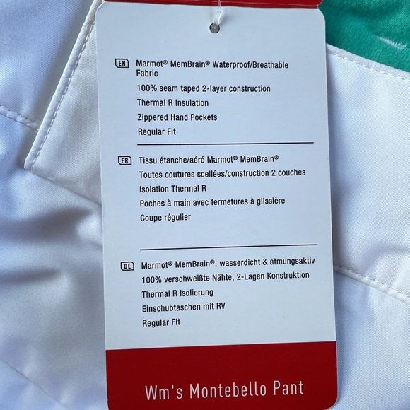 NWT Women’s Marmot Montebello Snow Pants Size Large - Picture 5 of 9